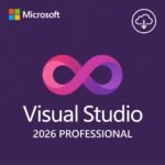 Caixa Digital da Chave de Ativação do Microsoft Visual Studio 2026 Professional