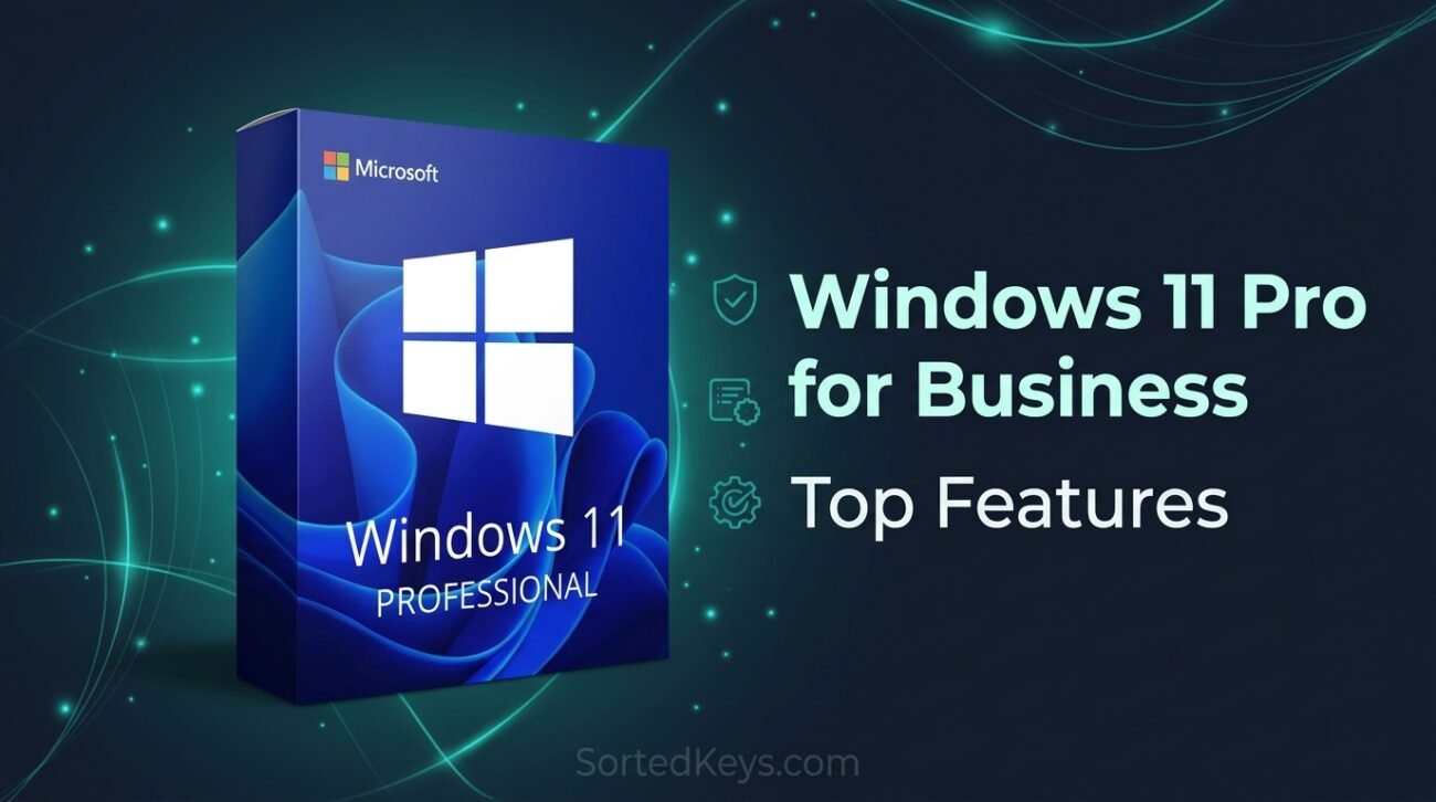 Windows 11 Pro til Erhverv Top Funktioner Boks