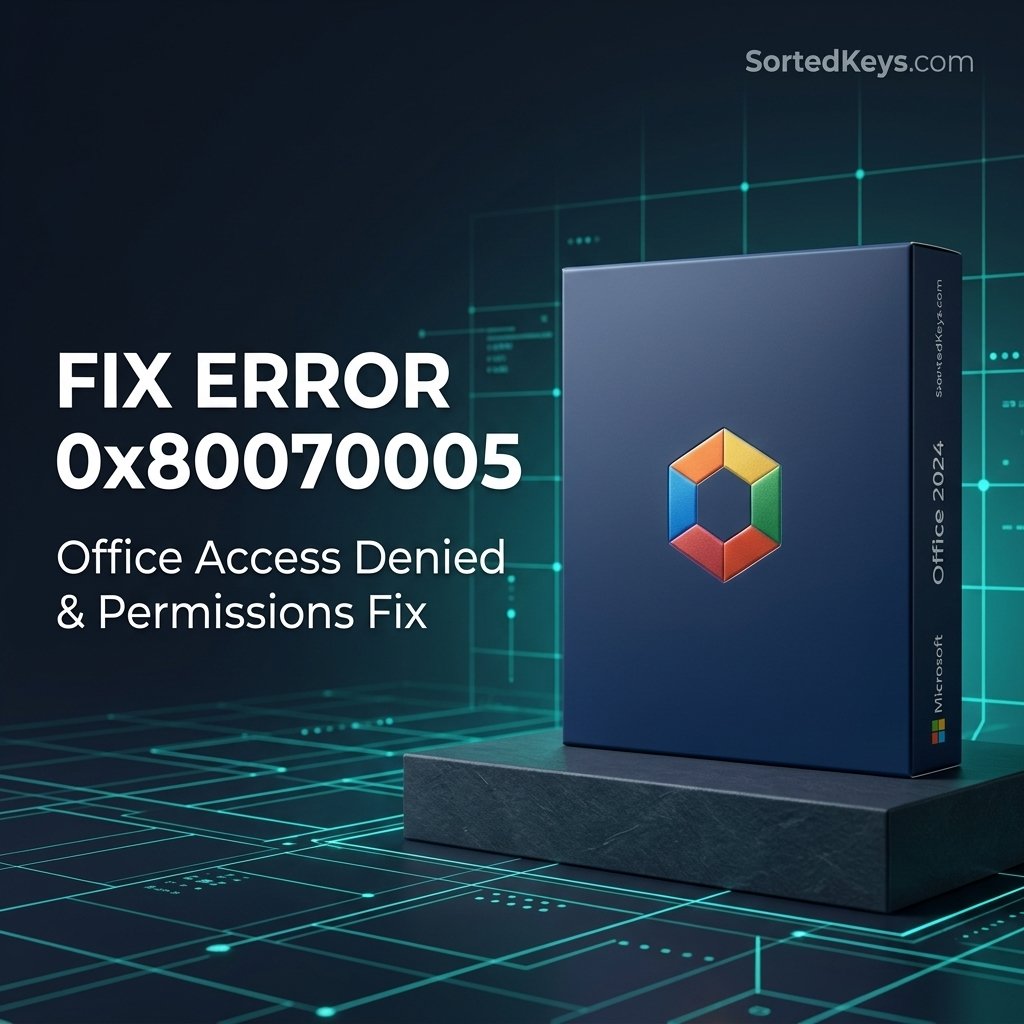 Fix Microsoft Office activation error 0x80070005 access denied registry permissions fix
