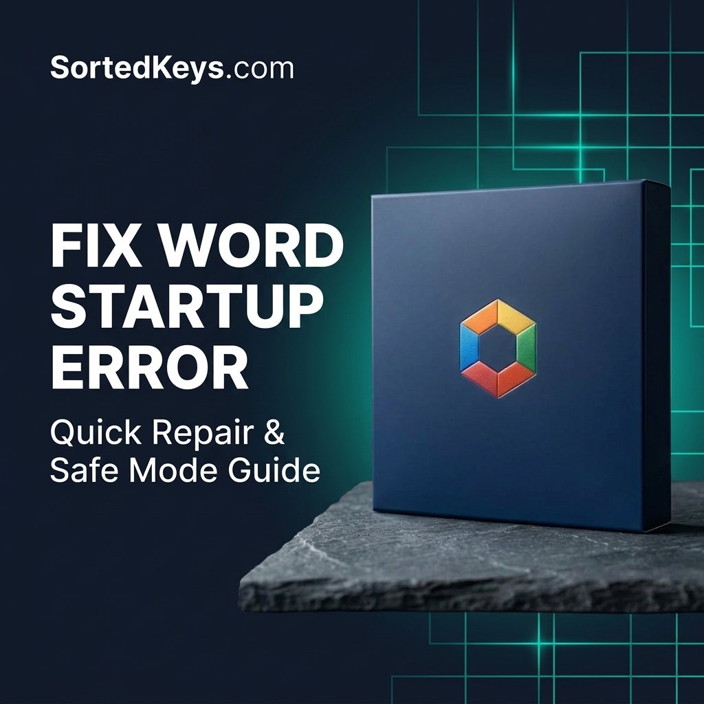 Fix Word has run into an error that is preventing it from working correctly repair now safe mode guide