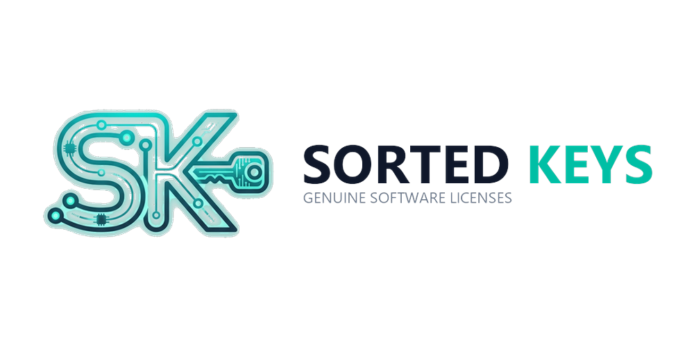 Sorted Keys Official Logo - Genuine Microsoft Software Licenses