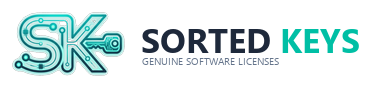 Sorted Keys Official Logo - Genuine Microsoft Software Licenses
