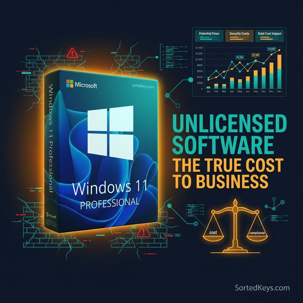 The true cost and financial risks of using unlicensed software in business